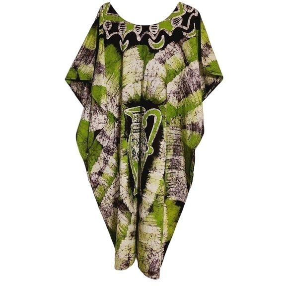 Unbranded | Women's Ankara Print Mumu or Oversized Maxi Length Dress (One Size) - Picture 1 of 12